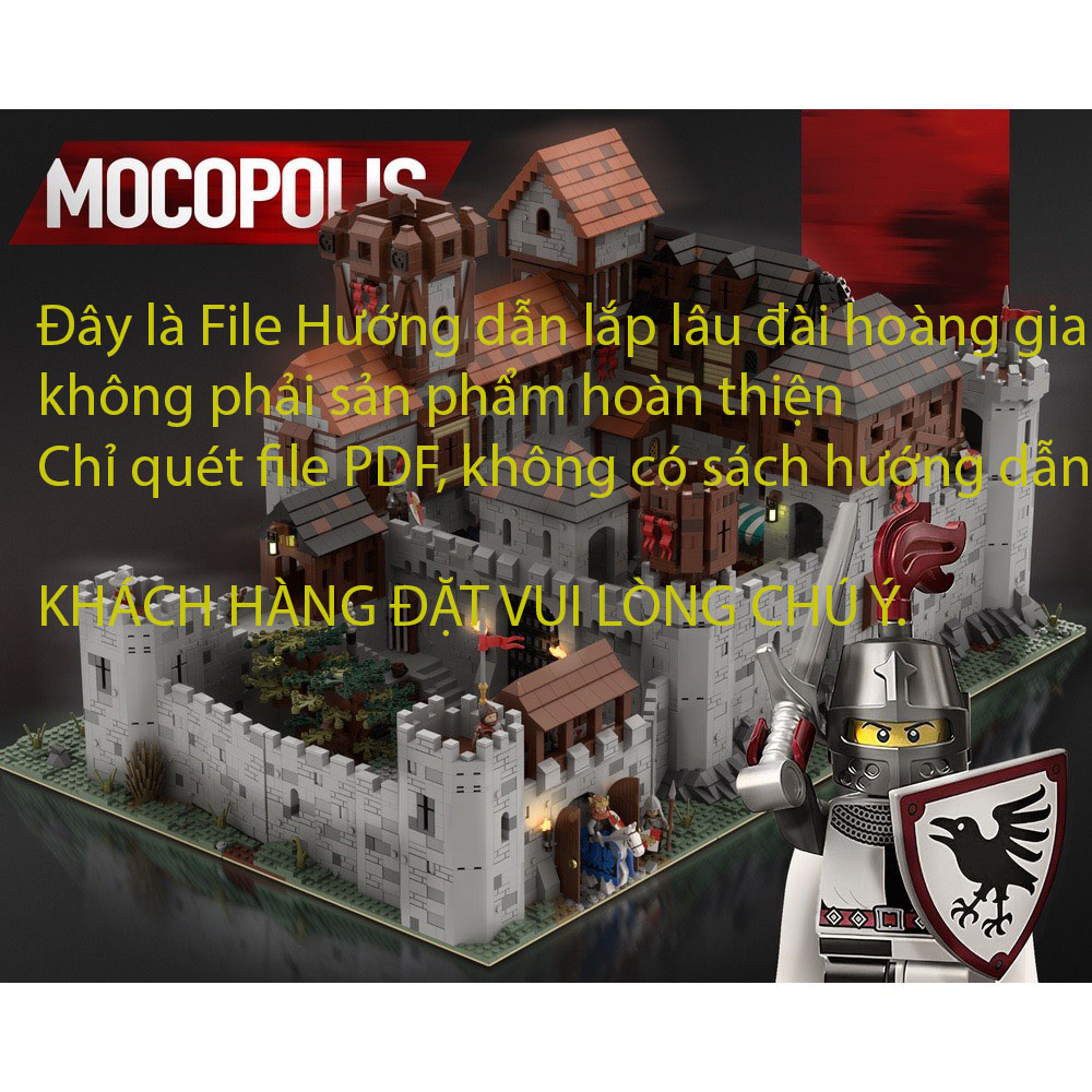 File hướng dẫn lắp Lâu Đài Hoàng Gia Trung Cổ 10558PCS+ ( FILE PDF QUÉT MÃ QR )