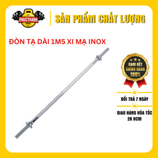 Đòn tập tạ đòn gắn tạ đòn tập squats đòn tập ngực đòn tập vai Reefit dài 1m5 xi ma inox Reefit (Tặng 1 bao tay cuốn)