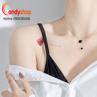 Hình xăm dán tattoo kiểu hoa cho nữ giữ được 3-5 ngày