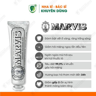 Kem đánh răng Marvis Ý trắng răng cao cấp