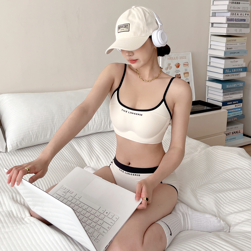 Bộ Đồ Lót Nữ Sét Đồ Lót Thể Thao Phong Cách Hàn Quốc Không Đường May,Siêu Nâng Đỡ Thoáng Khi Avalingerie DB0008