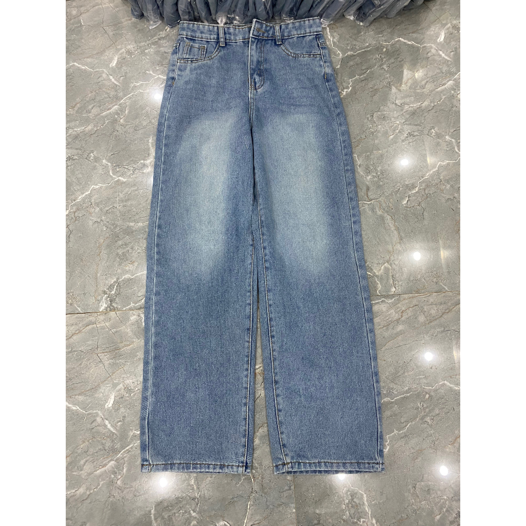 Quần jeans ống rộng màu màu vintage dài 100cm Hari GenZ  7562 P8K8