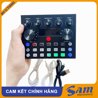 Sound card v8, v8s, v8s pro thu âm livestream với các dòng mic như bm900 at100 bm800…