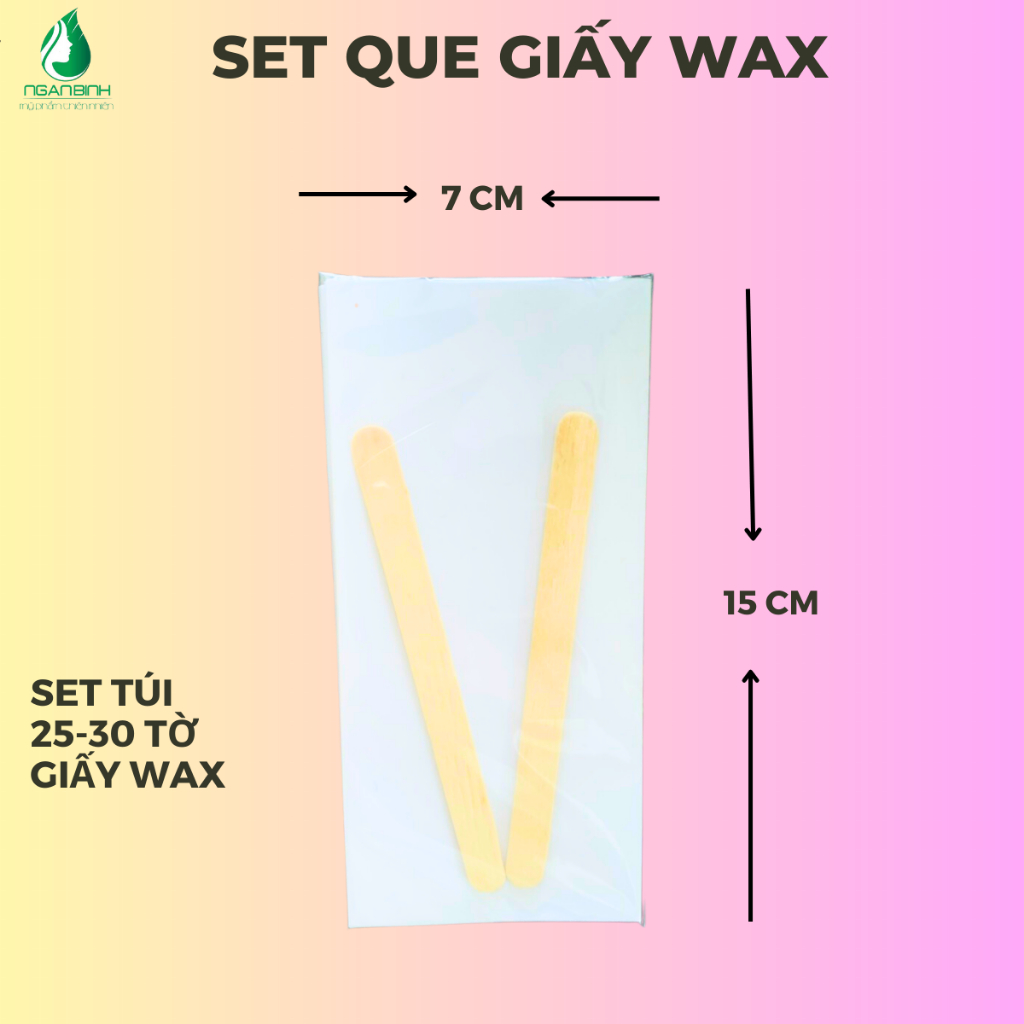 Que gạt và giấy wax lông