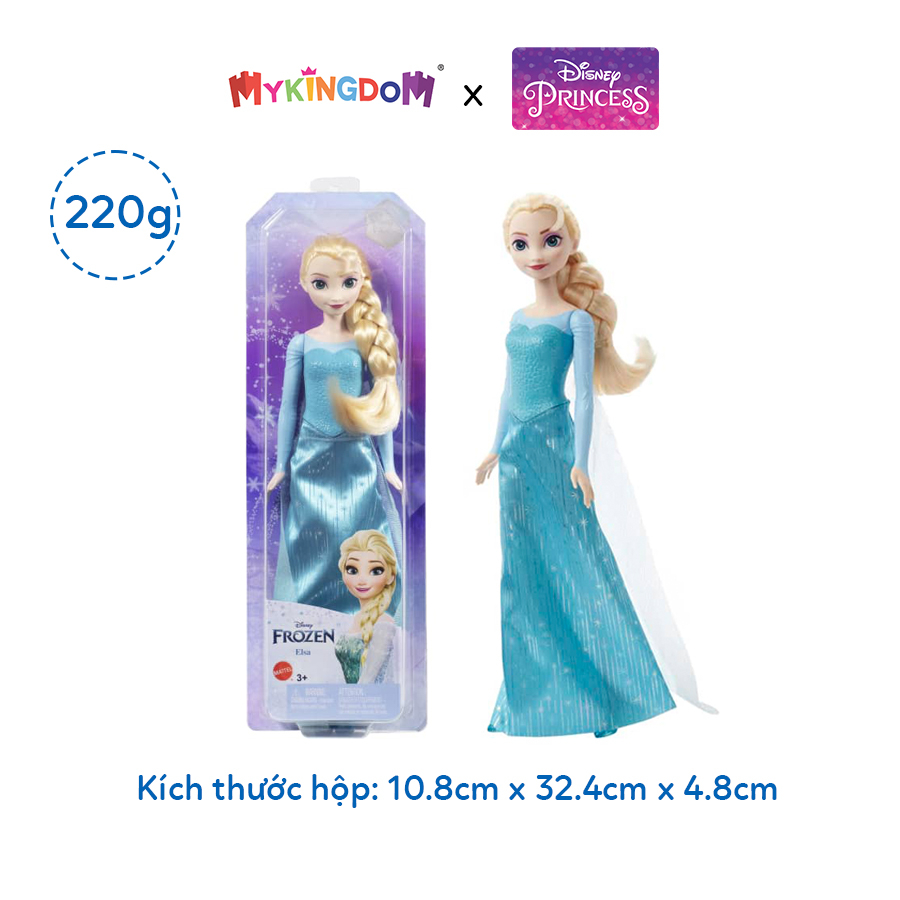 Đồ Chơi Disney Frozen - Công Chúa Elsa 1 DISNEY PRINCESS MATTEL HLW47/HLW46