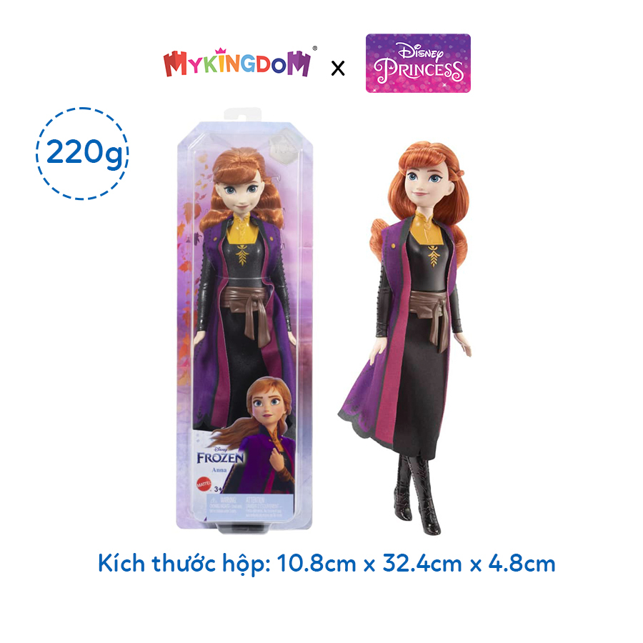 Đồ Chơi Disney Frozen - Công Chúa Anna 2 DISNEY PRINCESS MATTEL HLW50/HLW46