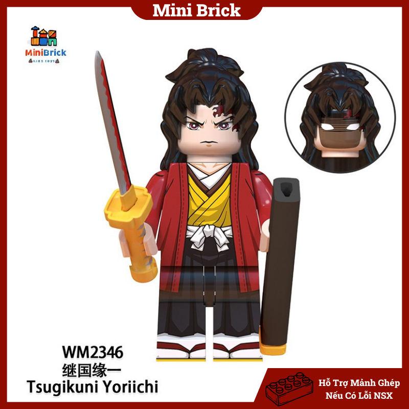 Kimetsu No Yaiba Mô hình Lắp ráp Minifigures Thanh Gươm Diệt Quỷ Anime manga WM6116 WM6137 WM6138 Minibrick Minibricks
