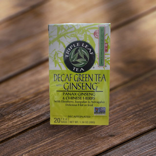 Trà xanh nhân sâm decaft green tea with ginseng triple leaf tea