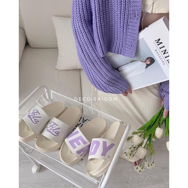 Dép fila quai ngang ,dép nữ nam tăng chiều cao hót hít full box