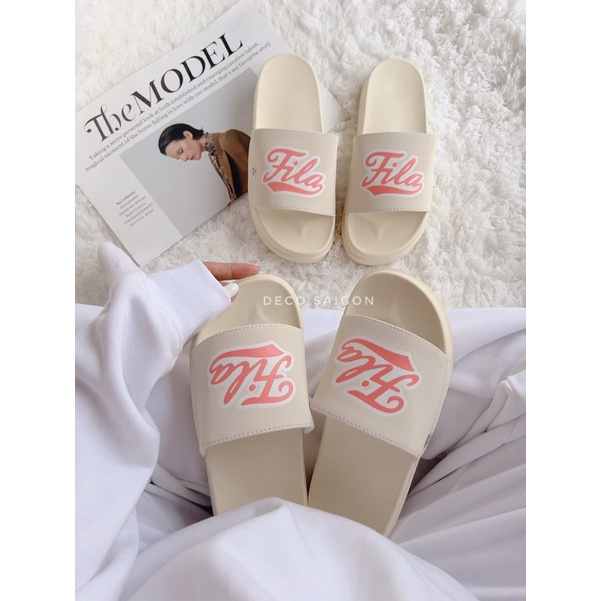 Dép fila quai ngang ,dép nữ nam tăng chiều cao hót hít full box