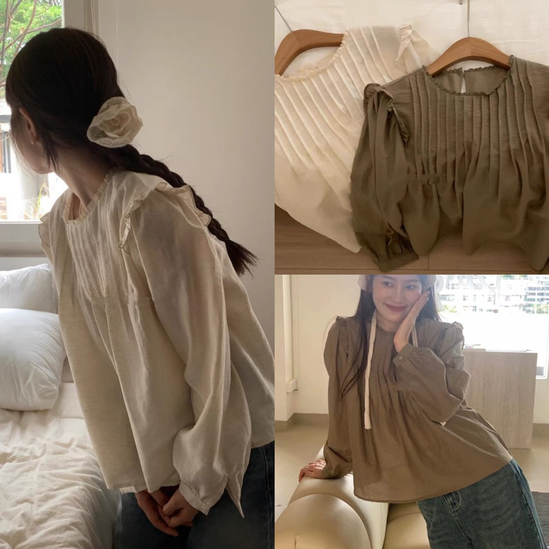 Áo blouse tơ đũi VNI 1086 (chuẩn hãng)