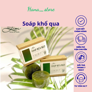 Soáp rửa mặt khổ qua,sữa rửa mặt ,xà bông  Lim-Chính hãng-Tía tô,hương nhu.mướp đắng 100% từ thiên nhiên.