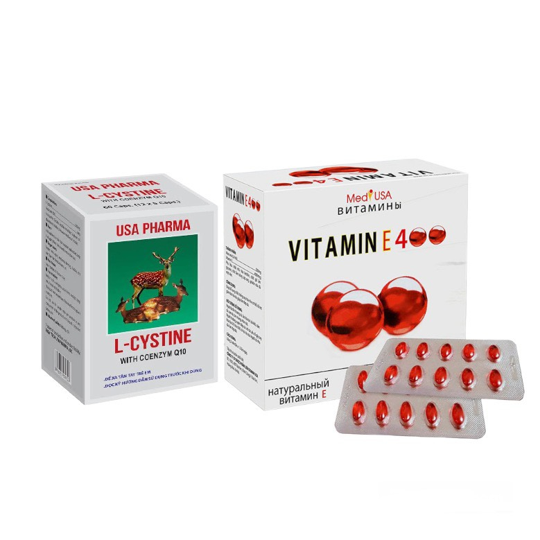 Viên Uống Đẹp Da, Trắng Da L-Cystine, Vitamin C, Vitamin E - Chống Oxy Hoá, Sáng Đều Màu Da, Mờ Thâm, Nám