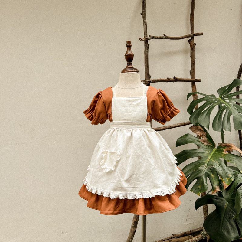 𝑯𝒂̣ 𝑴𝒂̂𝒚 𝒗𝒊𝒏𝒕𝒂𝒈𝒆 | Yếm, tạp dề vintage cho bé