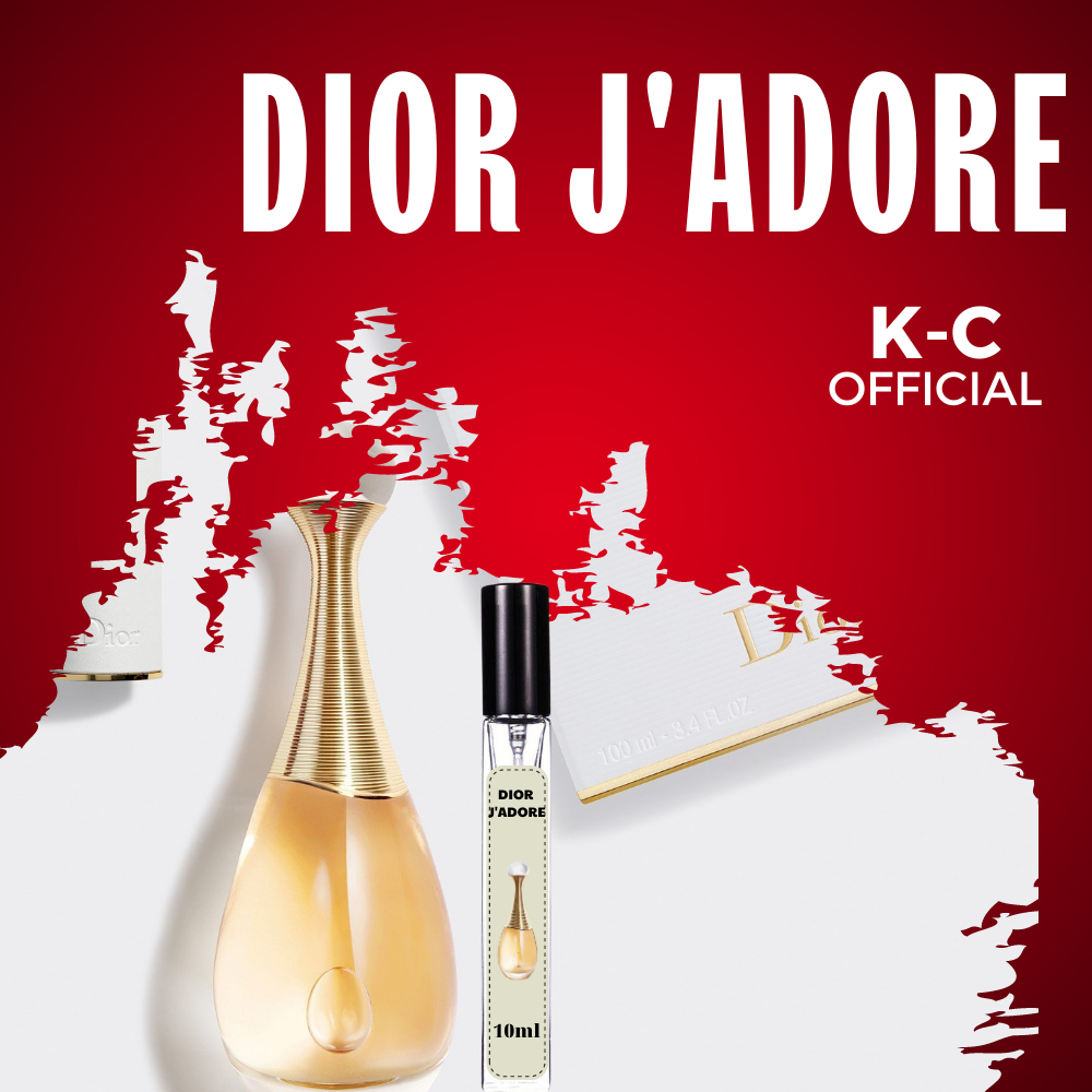 Nước hoa chiết Dior J'adore Nước hoa  nữ hương thơm ngọt ngào lưu hương lâu. mẫu thử 10ml