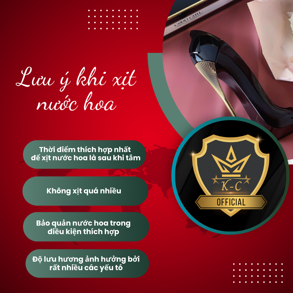 Nước hoa chiết Carolina herrera good girl  Nước hoa chính hãng thơm lâu hương thơm bất tận .mẫu thử 10ml