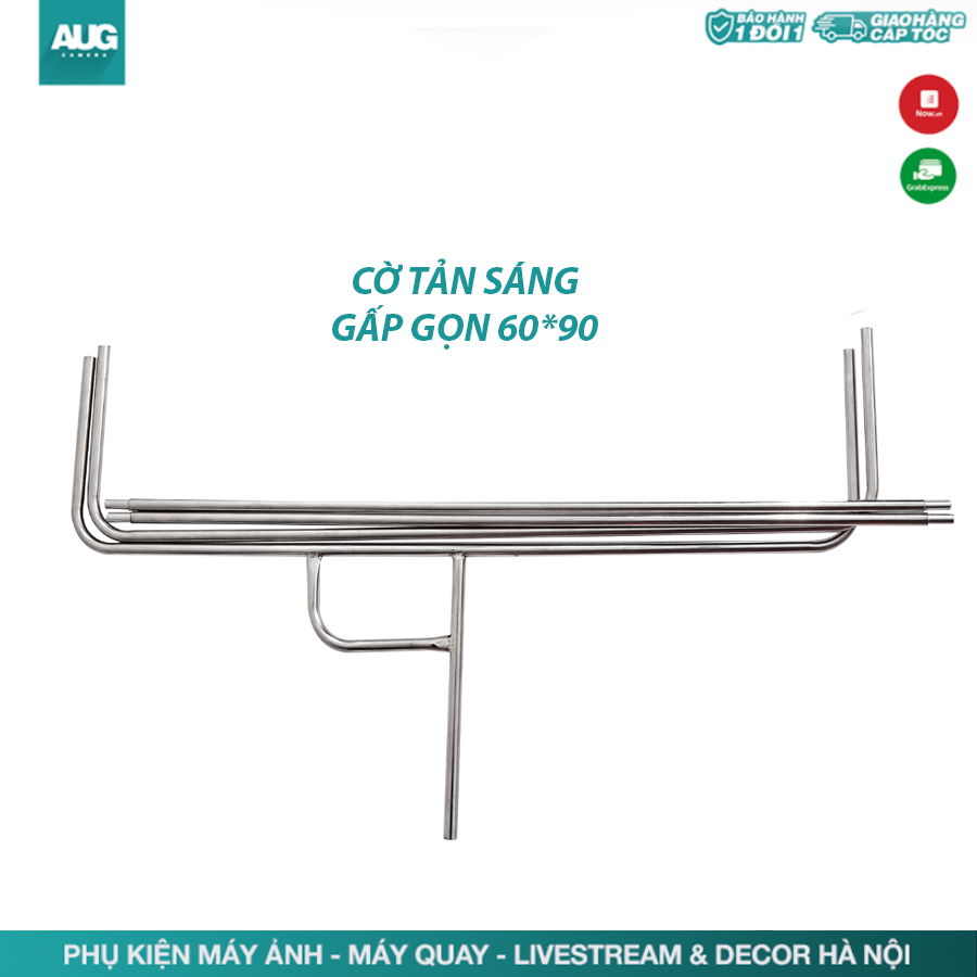 Tay Cờ Tản Sáng Khung Inox 75x90cm Loại Gấp Gọn - Phụ kiện Phòng Chụp Studio