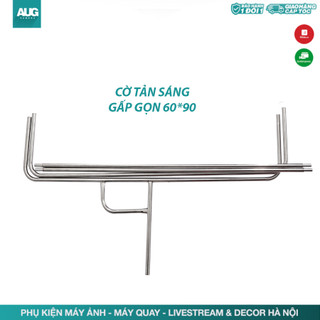 Tay cờ tản sáng khung inox 75x90cm loại gấp gọn - phụ kiện phòng chụp studio
