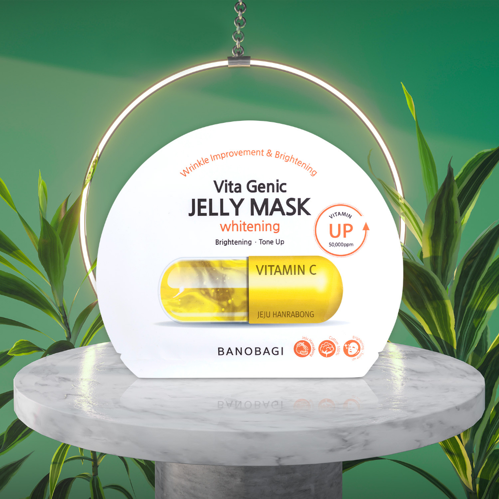Mặt nạ  BANOBAGI Vita Genic Jelly Mask Whitening vitamin C dưỡng trắng da , giúp da non phát triển trắng mịn tự nhiên