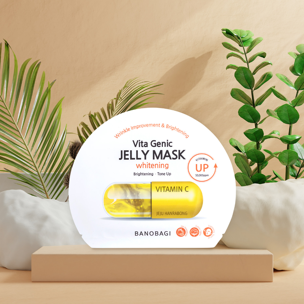 Mặt nạ  BANOBAGI Vita Genic Jelly Mask Whitening vitamin C dưỡng trắng da , giúp da non phát triển trắng mịn tự nhiên
