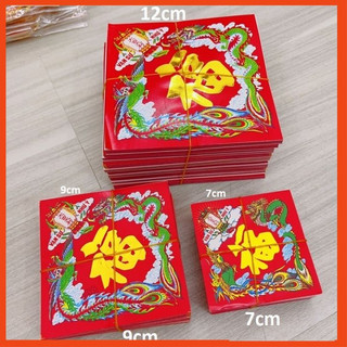 Sỉ 1 xấp 100 giấy dán dưa bưởi trang trí tết không keo