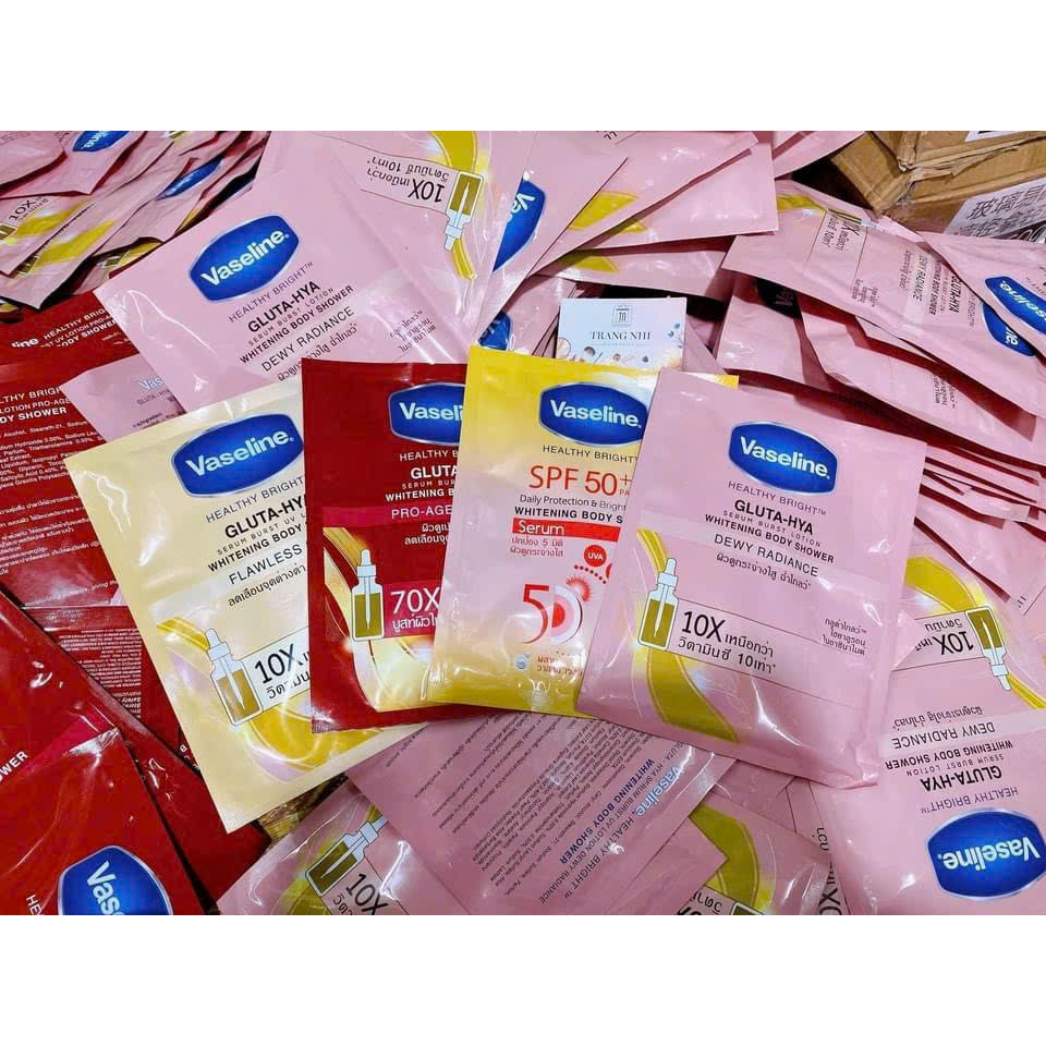 Kem tắm trắng da toàn thân Vaseline Whitening Body Shower Thái Lan 120gram
