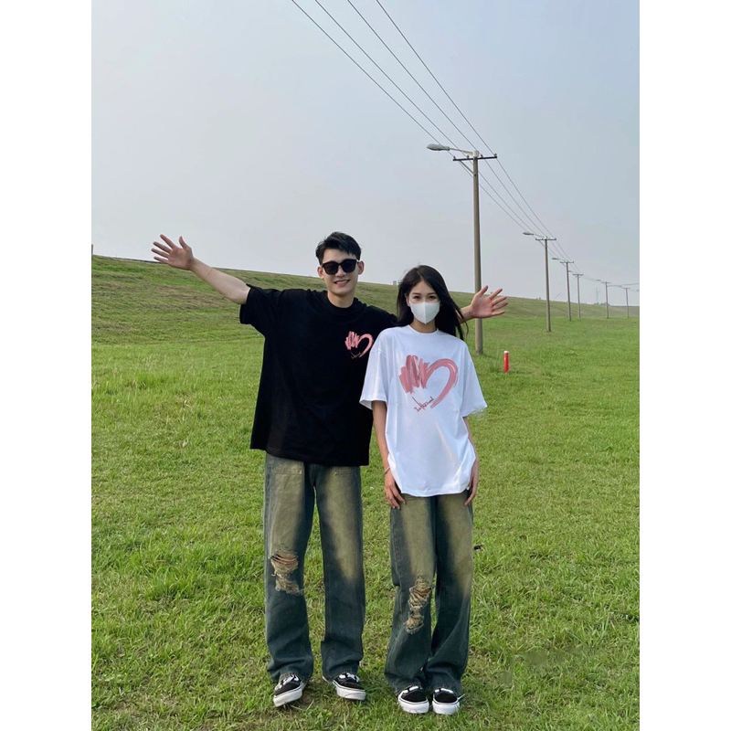 Áo phông đôi Trái tim Tình yêu [ ẢNH THẬT NEOCOUPLE ]