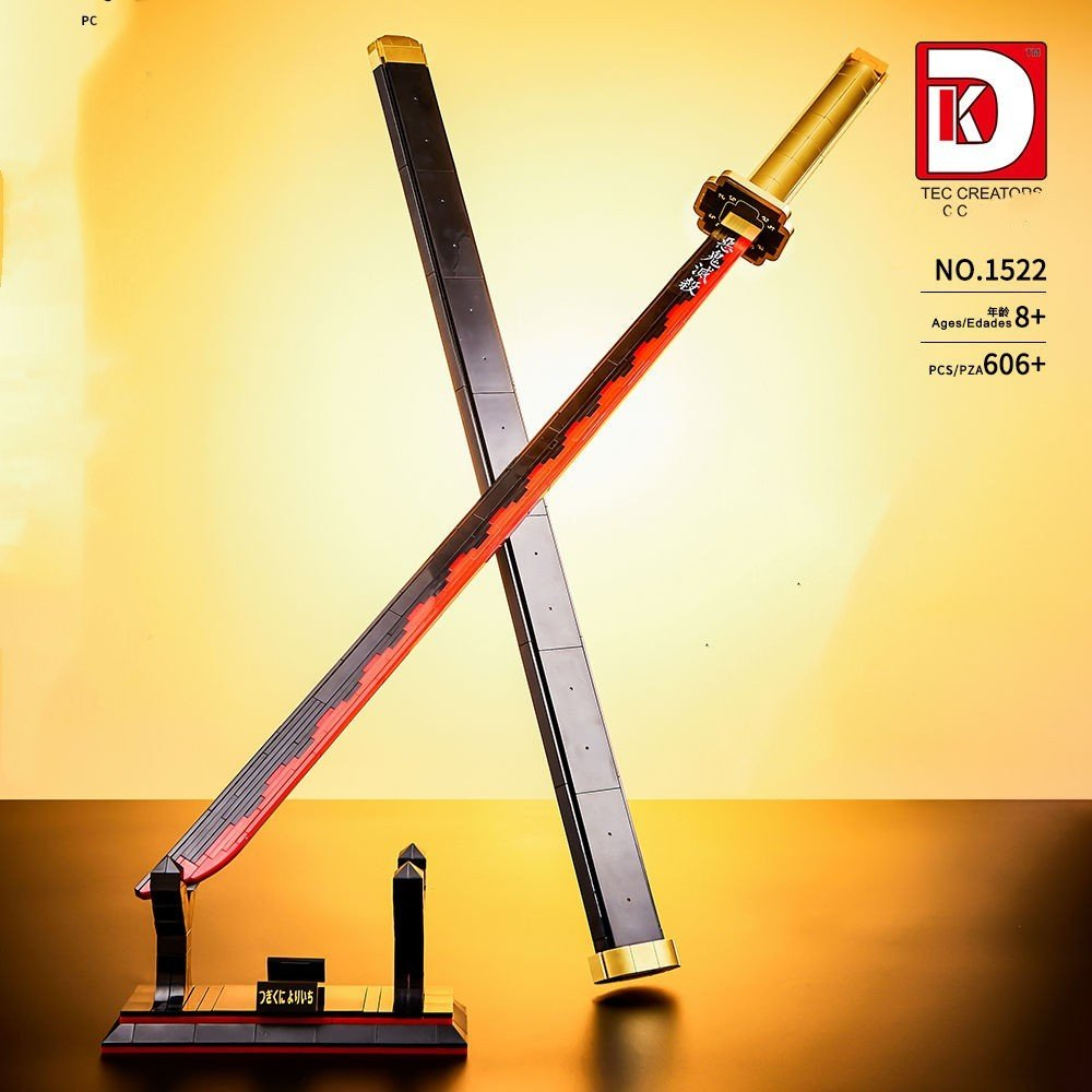 Đồ Chơi Lắp Ráp Mô Hình Thanh Kiếm Nichiron Của Yoriichi Tsugikuni Kimetsu no Yabai Thanh Gươm Diệt Quỷ DK1522