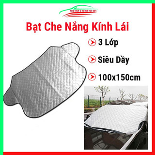 Bạt che nắng kính lái, tấm che nắng kính lái ngoài xe cho ô tô 3 lớp siêu dầy
