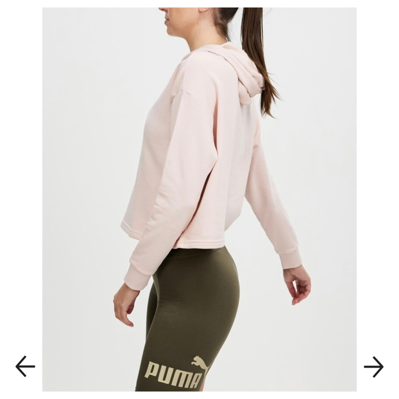 Áo nỉ cropped Logo nữ