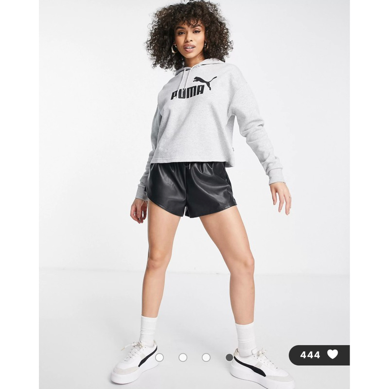 Áo nỉ cropped Logo nữ