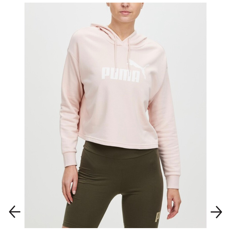 Áo nỉ cropped Logo nữ