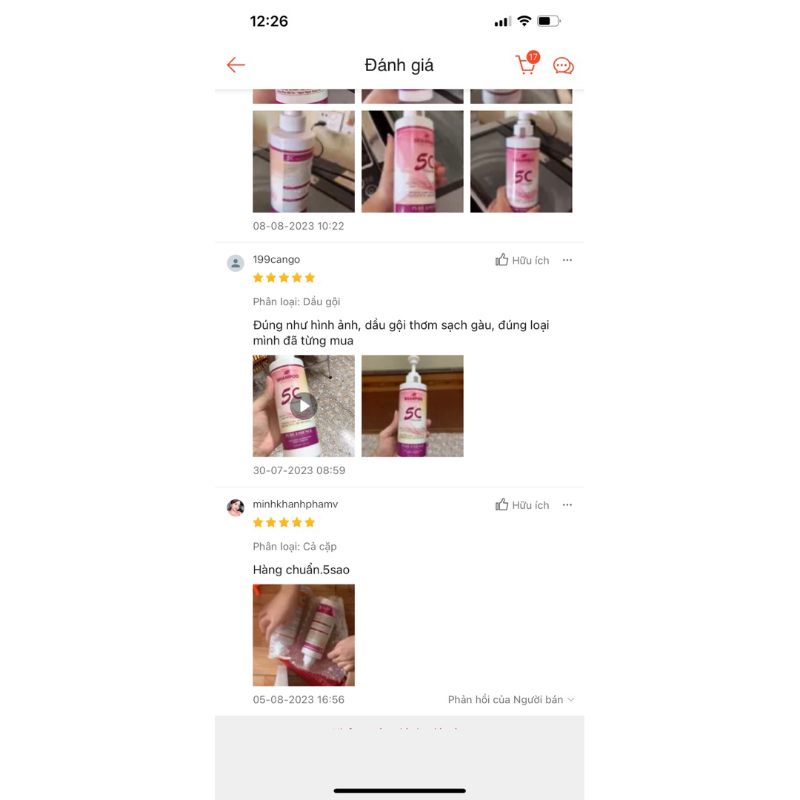 DẦU GỘI XẢ CHỐNG GÀU NẤM CHÍNH HÃNG 5C/ có túi xách