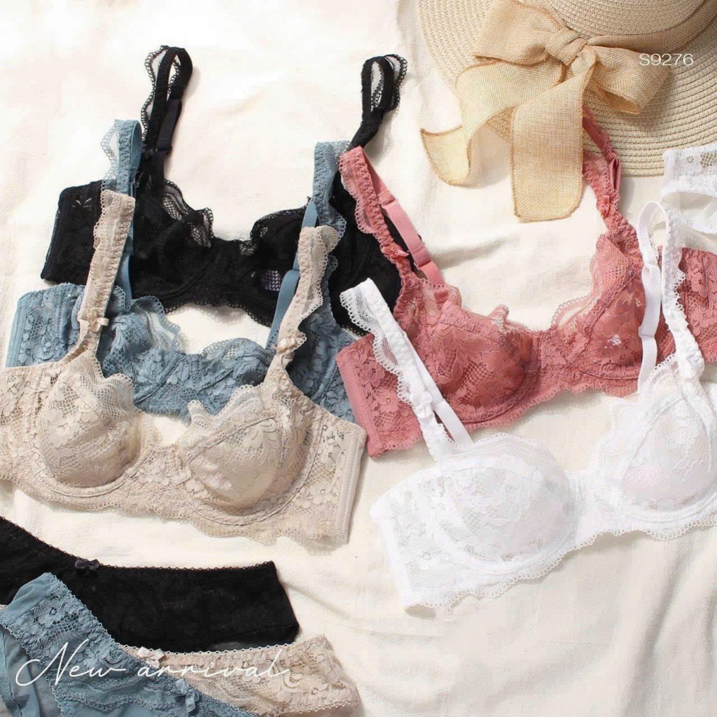 Bộ đồ lót B046 Mand ren hoa có gọng không mút siêu sexy
