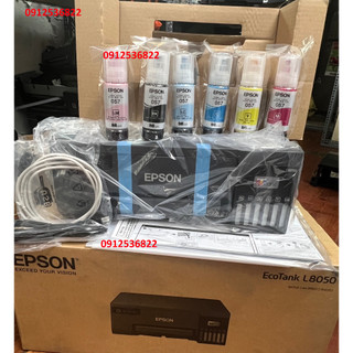 Máy in phun màu epson l8050 khổ a4, in wifi, hệ 6 màu mực