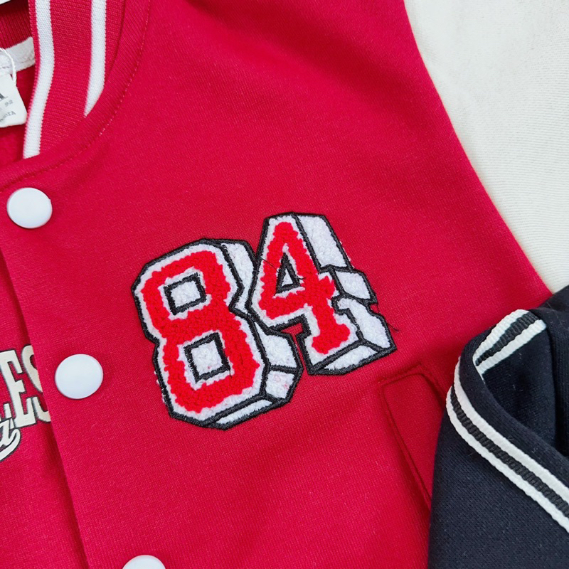 Áo khoác bomber Los.angeles Za.ra màu đỏ cho bé trai siêu đẹp size từ 10-24 cân