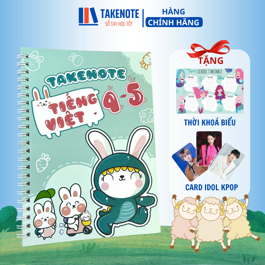 Sổ Tay Takenote Tiếng Việt 4-5 - Khổ giấy A5