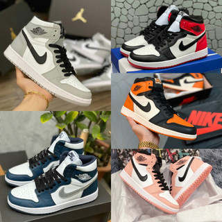 Giày J1 hồng vệt đen cao, Jd navy xanh than, J đỏ, xám cao Giày thể thao cổ cao các màu chuẩn 11 đủ size nam nữ