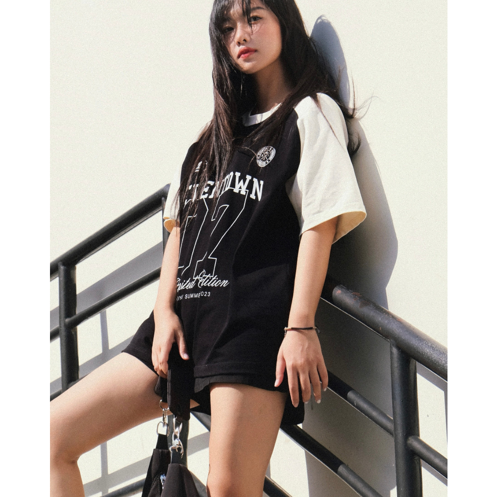 Áo Thun Unisex SEVENTOWN SPORTY RAGLAN LIMITED Local Brand