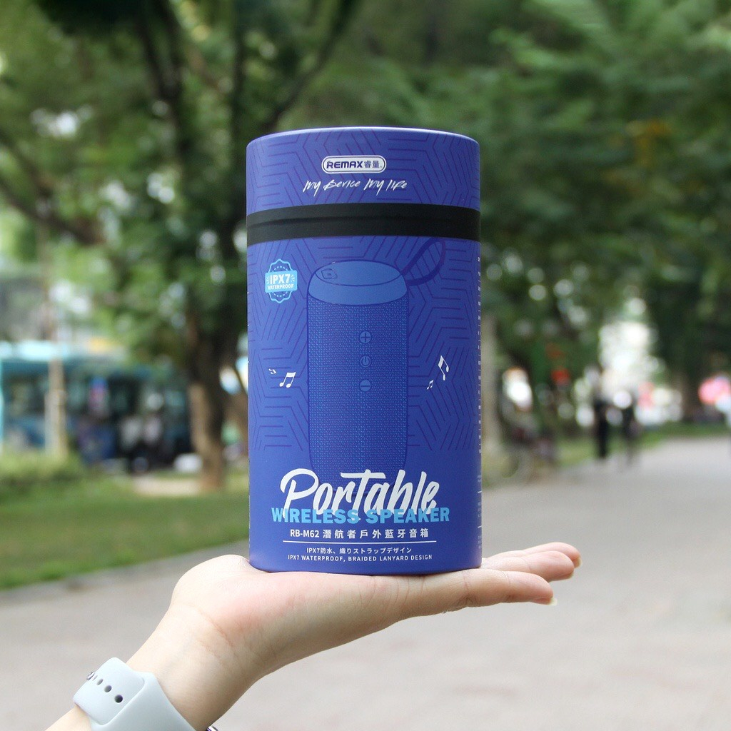 Loa Bluetooth Chống Nước Công Suất Cao Âm Thanh Chân Thực - Remax Việt Nam RB-M62 - Bảo Hành 12 Tháng