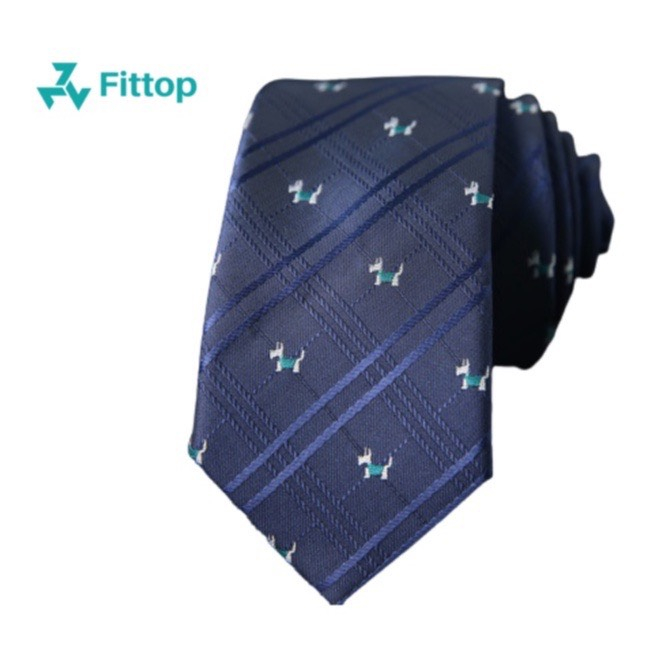 Cà Vạt Nam Hồng Họa Tiết Thời Trang Hàn Quốc 6cm Fittop cavat-050