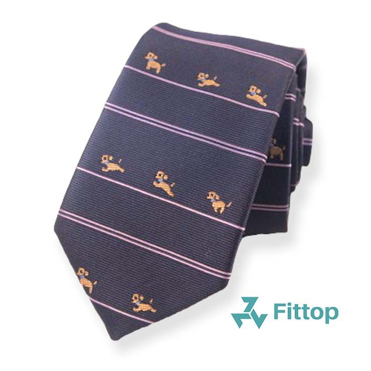 Cà Vạt Nam Hồng Họa Tiết Thời Trang Hàn Quốc 6cm Fittop cavat-050