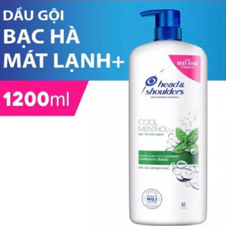 Dầu Gội Head&Shoulders chai 1200ml bạc hà mát lạnh