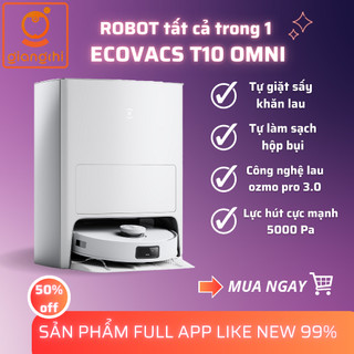  Robot hút bụi lau nhà Ecovacs Deebot T10 OMNI, tự đổ rác, tự giặt giẻ
