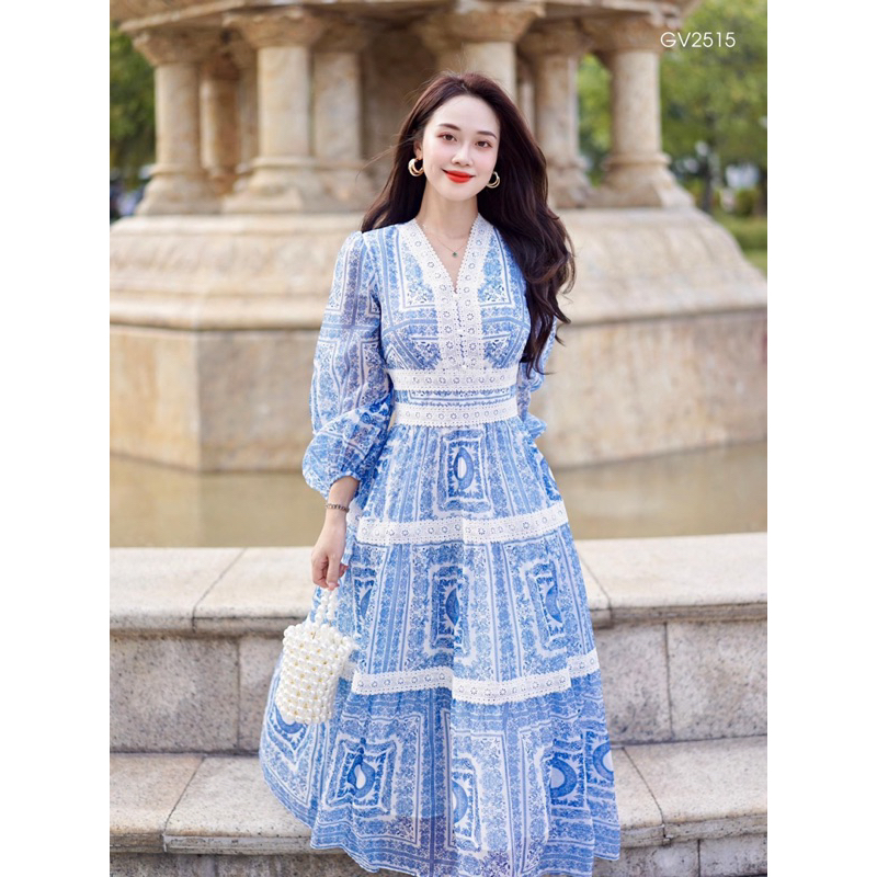 Đầm xoè voan hoa TRIPBLE T DRESS đi biển mùa hè siêu xinh - Free size dưới 54kg