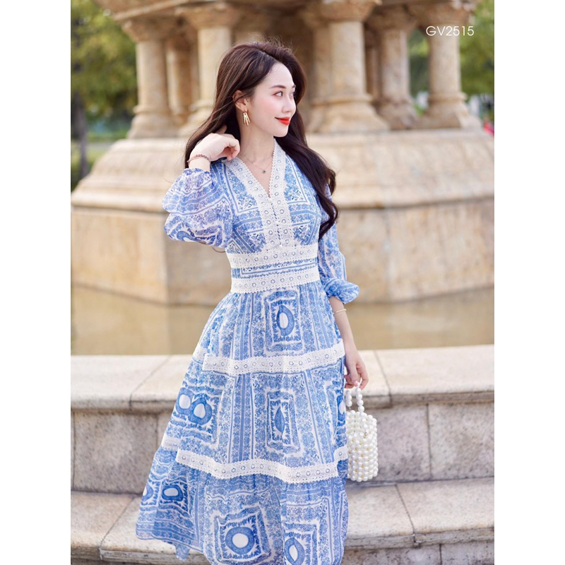 Đầm xoè voan hoa TRIPBLE T DRESS đi biển mùa hè siêu xinh - Free size dưới 54kg