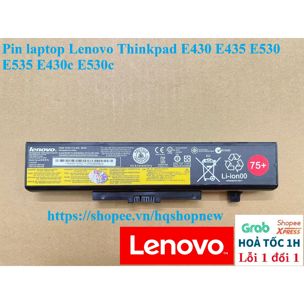 ⚡️[Pin zin] Pin laptop Lenovo Thinkpad E430 E435 E530 E535 E430c E530c