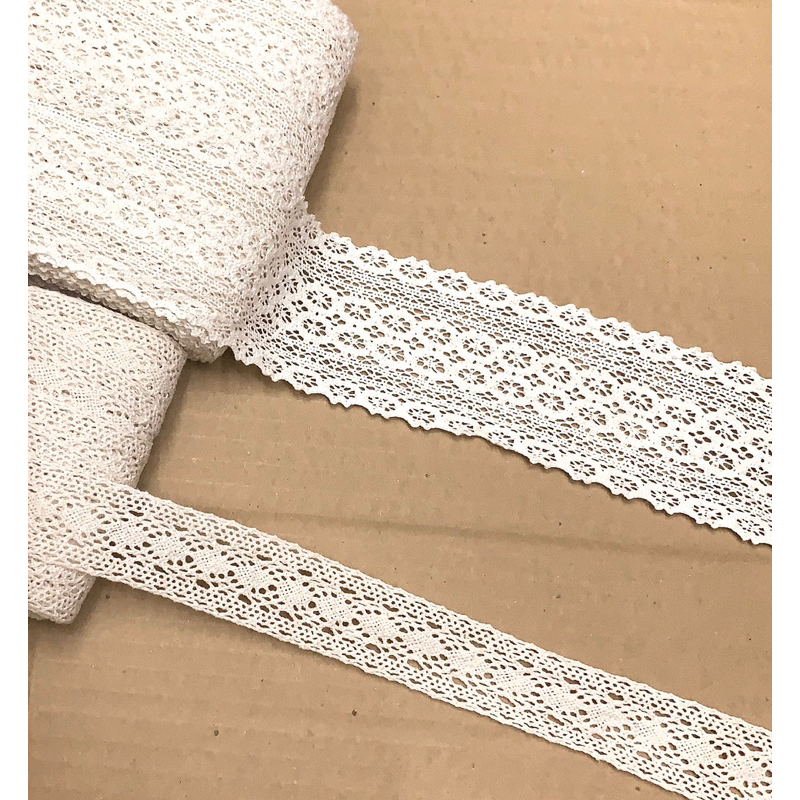 1 mét Ren cotton 3cm và 6cm.