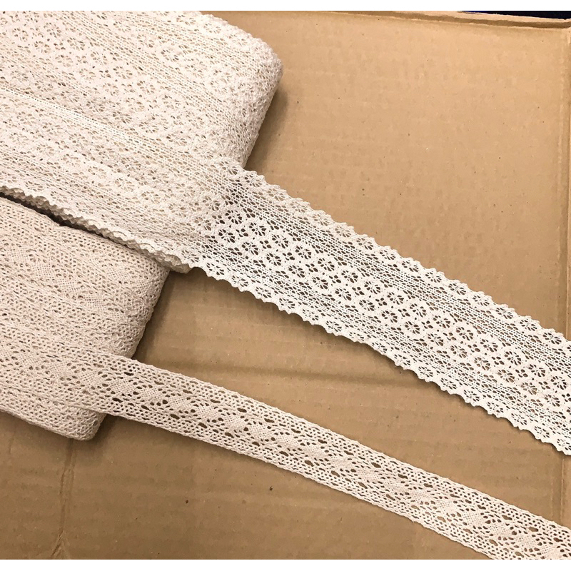 1 mét Ren cotton 3cm và 6cm.