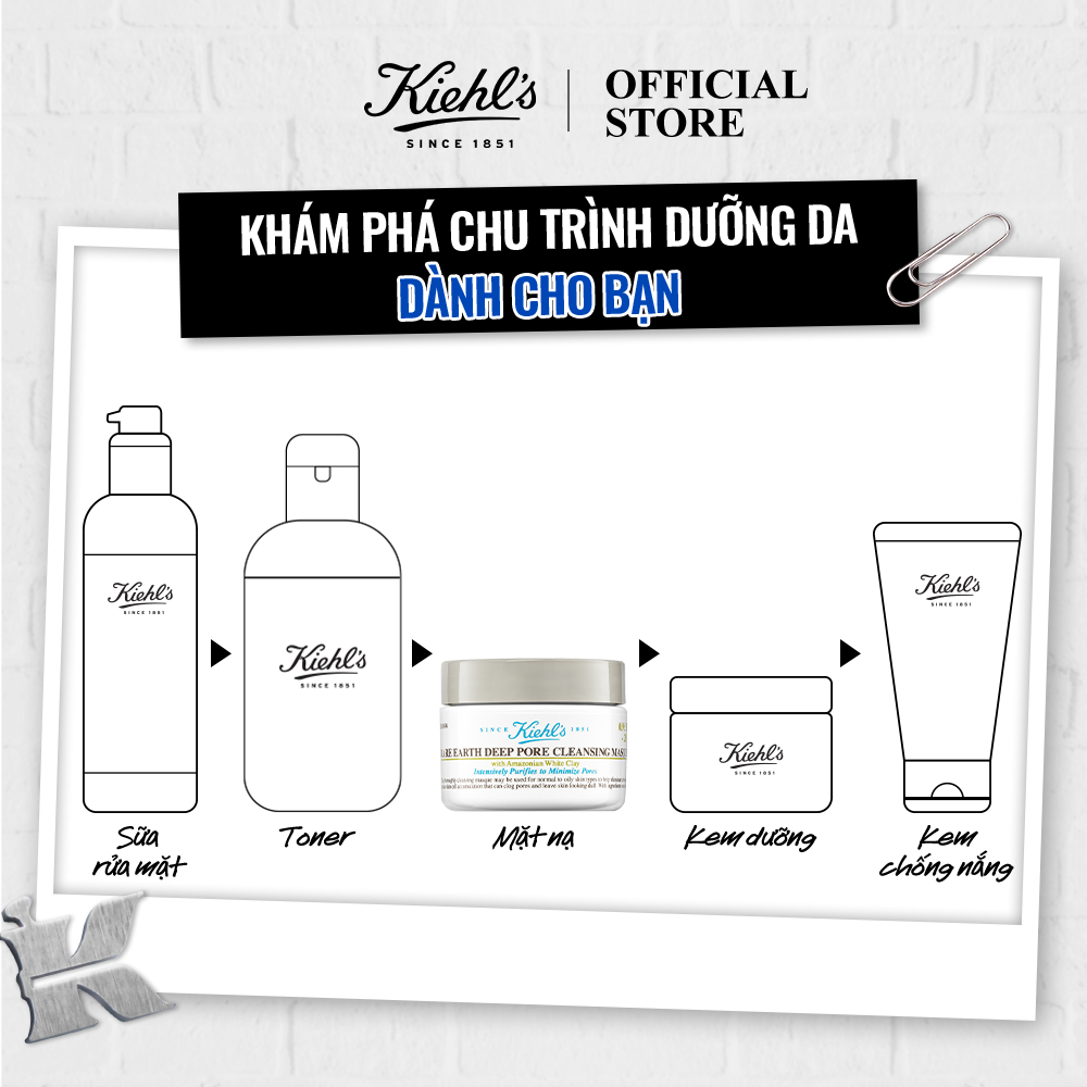 Mặt nạ đất sét Kiehl's Rare Earth Deep Pore Cleansing Masque 28ml